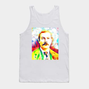 Arthur Conan Doyle Colourful Portrait | Arthur Conan Doyle Artwork Tank Top